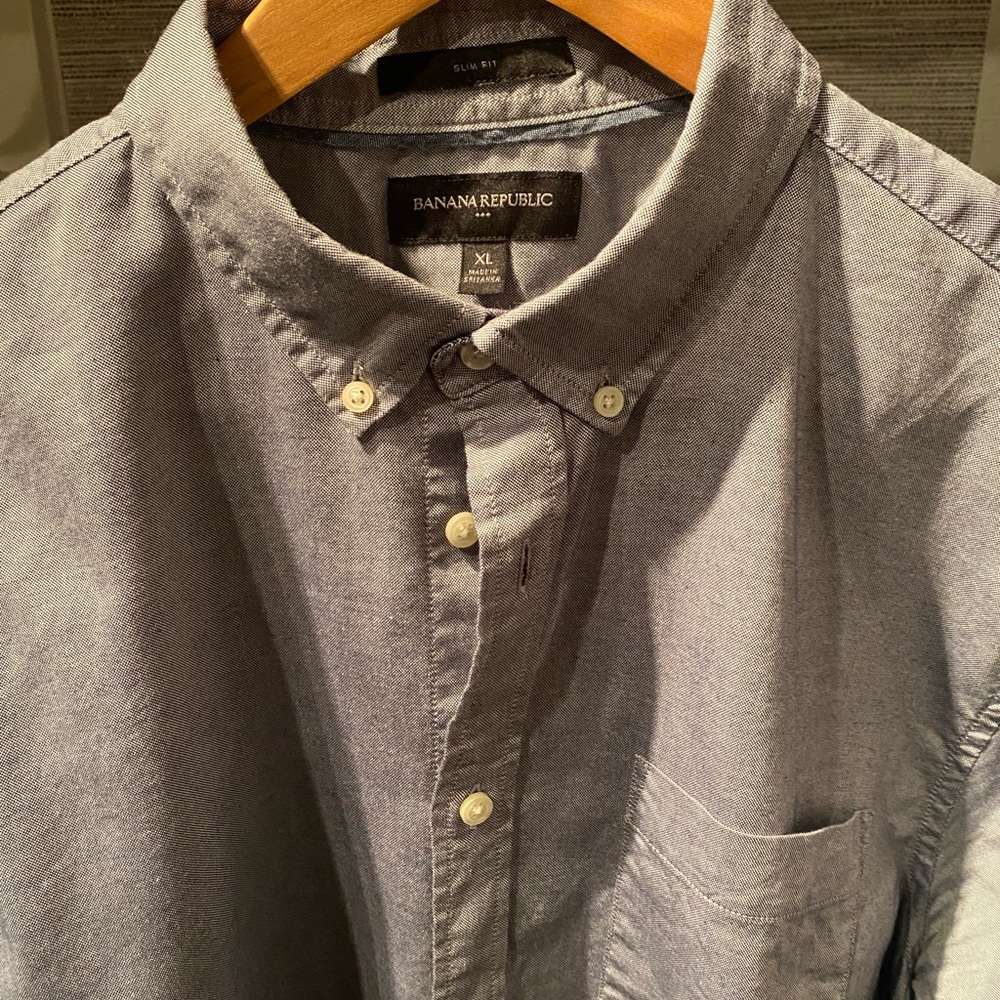 Banana republic xl slim fit chambray shirt